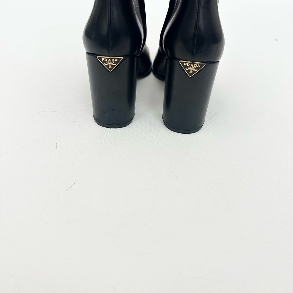 Prada Sleek Black Ankle Booties - Picture 6 of 7